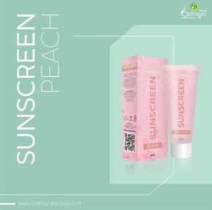 Batrisyia Herbal Sunscreen Sunblock SPF50 PA+++ / Sunscreen Batrisyia / Sunblock Batrisyia Peach & Yellow