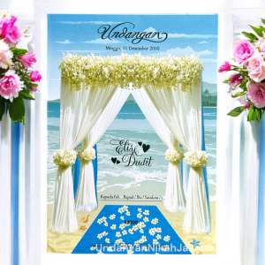 Blangko Undangan Kosong Pernikahan Erba Kartu BLANKO Simple 88209 (5 Lembar atau 100 Lembar)