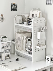 Acrylic Desktop Organizer Drawer Style Multi Layer Pen Holder Large Capacity Storage Box Rack for Students Bedroom Desk