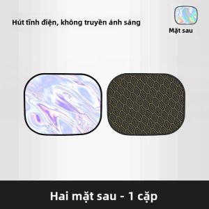 SEAMETAL 4 Lớp Tấm Che Nắng Tĩnh Điện Cho Ô Tô Cửa Sổ Bên Chống Chói UV-Chặn Chống Nắng Và Màn Tự Động Chống Nắng Màu Đen