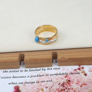 Blue Natural Tanzanite Ring New 2024 Vanishing Color Thin Index Finger Accessory Original Design Fashion Jewelry Titanium Steel