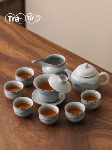 CHAHUANGZI | Bộ Trà Gia Đình Cao Cấp Sứ