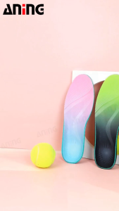 แผ่นรองพื้นรองเท้าสำหรับเล่นกีฬาที่สวมใส่สบายและระบายอากาศได้ดี เท้าแบน ยูนิเซ็กส์ 1 คู่（35-46）