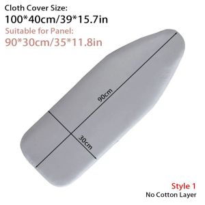 1Pcs Stain Resistant Ironing Board Cover With Elastic Edge Thick Cotton Padding Iron Heat Shield Universal Cloth Cover