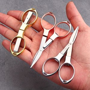 1Pc Folding Fishing Line Scissors Stainless Steel Retractable Portable Durable Mini Cutter Cutting Outdoor Travel Daily Use