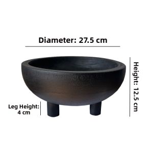 Wabi Sabi Natural Wooden Irregular Arc-shaped Tray