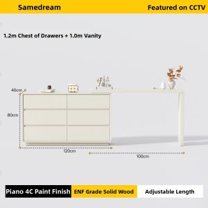 SAMEDREAM | Combination Dressing Table and Drawer Cabinet Main Bedroom Modern Minimalist Storage Cabinet