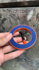 Batu Aerator Donat 5 inch Airstone Ring Bulat Pipih Gelembung Halus Aquarium Kolam by Zeng Aquatic