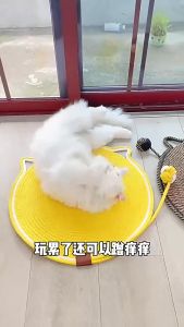 Th-Cat Claw Pad ถักด้วยมือที่บ้านแผ่นกรงเล็บแมวผ้าฝ้ายเชือกแมวหมอบแผ่นเชือกฝ้าย