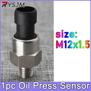 RYSJM | 1pc Oil Press Sensor M12x1.5 M12 M14*1.5 M15 1/8NPT Pressure Transducer Transmitter Sensor Stainless Steel Oil Air Press