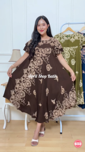 DASTER PAYUNG JUMBO BUSUI KEKINIAN MOTIF VELMA DRESS WANITA BIGSIZE TERBARU PIYAMA LONGGAR BUMIL