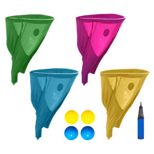 เซตเกมกลางแจ้งกางเกง Granny มาพร้อมกับลูกบอลเด้ง4ตัวเกมปาร์ตี้แปลกๆกับกางเกงโอเวอร์ไซส์สำหรับออกไปข้างนอกสนามหลังบ้านออกภาคสนาม