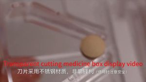 Pill Cutter Tablet Splitter Medicine Half Cut Divider Case Vitamins Storage Compartment / Pemotong Ubat-Ubatan