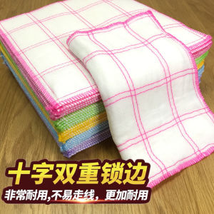Thickened 10 Layers Non-Stick Oil Cotton Wipes Water Absorption Dish Towel Scrubber Cleanliness Cloth Home Personal Cleaning Tools