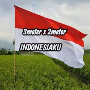 Bendera merah putih jumbo ukuran 2x3meter katun