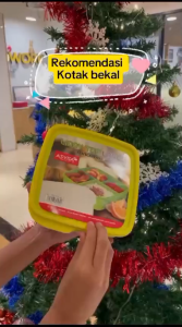 ASVITA Kotak Makan Lindy Plastik 4 Sekat Lunch Box Food Grade LLB 158