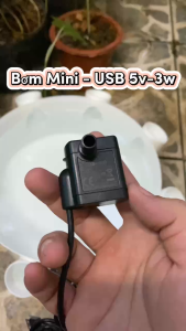 Bơm Chìm Mini cổng USB 5V - 3W lưu lượng nước 150L - 200L/h - Không Chổi Than Không Ồn