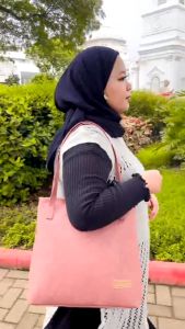 [TOTEBAG] Tas Vintage Bag Wanita Lokal Style NEVSET - Kanvas Coklat Vintage TOTE Bag Murah Berkualitas