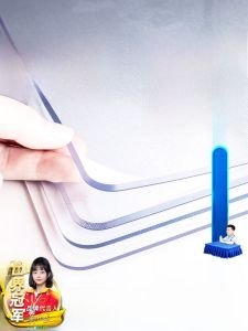 Waterproof Oil-resistant PVC Tablecloth Transparent Desktop Protector Pad Easy-to-clean Modern Simple Style for Tea Table Book Desk Student