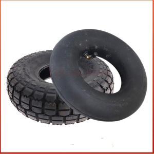 10 Inch High-Quality 4.10 3.50-4 Tyre 4.10-4 Outer Tires Inner Tube Fit Electric Tricycle Trolley Electric Scooter Warehouse Car
