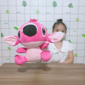 GẤU BÔNG STITCH HỒNG VẢI NHUNG LÔNG MỊN NHIỀU MÀU