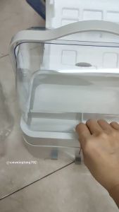 [ Ready Stock] Makeup Cosmetic Storage Box Organizer with Holder Dustproof Portable