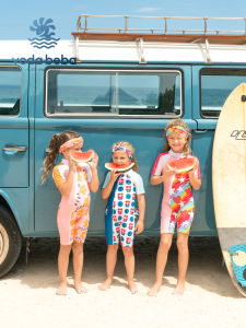 VODABEBA | Girls Short Sleeve One-Piece Swimwear