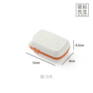 Hộp Đựng Xà Phòng Hai Lớp Có Nắp Đậy Chống Thấm Nước Jojos L. PD. Mr. Grocery Butterfly Knot Soap Box Đồ Dùng Vệ Sinh Gia Dụng