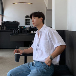 Ssumenam | Light Linen Vintage Style Summer Shirt