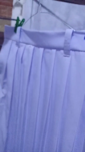 Rok Span Putih Seragam Sekolah SMP/SMA Katun Twist Premium Belah Samping Belah Tengah & Rempel