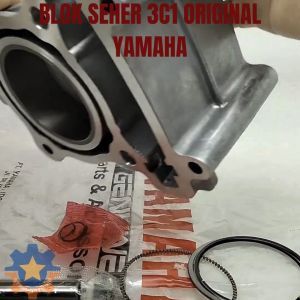 BLOK SEHER SET 3C1 YAMAHA VIXION OLD/NEW NVL KUALITAS ORISINIL YGP ASLI PISTON RING BELOK