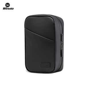 Wiresto Digital Storage Bag USB Cable Storage Bags Travel Organizer Electronic Gadget Bag Multi-Function Pouch Large Cable Organizer Bag Accessories U Disk Hard Drive Headset Accessories Storage Bag
