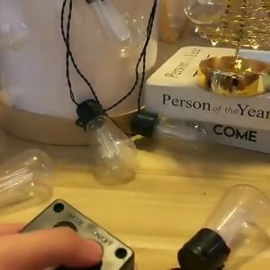 Warmtaste Solar String Bulb Lamp 10/20/30Light 2200K Warm Light Outdoor Lighting IP65 Waterproof Courtyard Hanging Bulbs For Backyard Garden Porch Pool Wedding Party Ambiance Lights