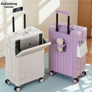 KUBIXIONG | New Design Female Suitcase With Front Opening 20 inch