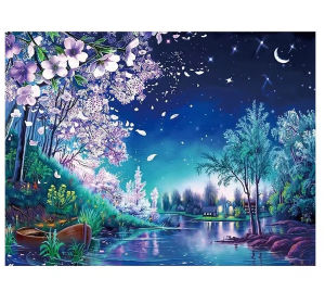 Jigsaw Puzzle 500 1000 1200 2000pcs Beautiful Sky And Flowers Landscape View For Adults Stress Relief Puzzle Fun Present