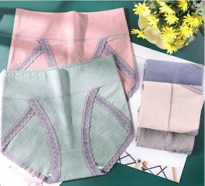 Celana Dalam Wanita Katun Jumbo CD Underwear Cotton Bigsize Paha Besar Ibu Dewasa Aksen Renda