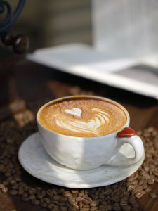 Retro 300ml Coffee Cup And Plate Set Engraved Ceramic Cup Simple Latte Cup Luxury Sensation Chinese Style Textured Surface