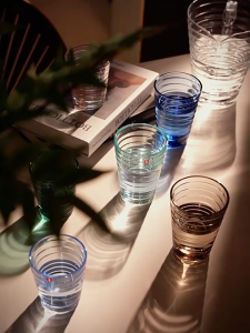 RuiMing ✨ 300-500ml แก้วน้ำใส ถ้วยเครื่องดื่มพลาสติก ถ้วยแปรงสีฟัน แก้วน้ำสีสำหรับบ้าน แก้วเบียร์ ✨