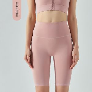 กางเกงขาสั้นโยคะเอวสูงทรงสลิมฟิตสำหรับวิ่งและปั่นจักรยาน กางเกงขาสั้นโยคะผู้หญิง ผ้าไนลอน ดูดซับเหงื่อ ระบายอากาศได้ดี ฤดูร้อน 2023