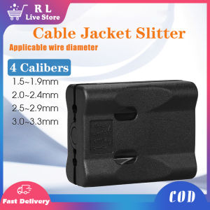 Fiber Cable Jacket Cutter Slitter 1.5-3.3mm Longitudinal Bundle Tripper Fiber Optic Tube Stripper Cable Cluster Mid Span Cable Stripping Black