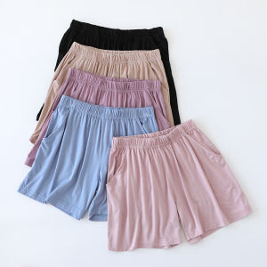 Womens Modal Shorts Summer Lightweight Five-Quarter Loose Fit Casual Home Pants Beachwear Comfortable Breathable Sweatpants