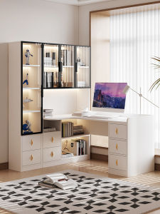 PAMEDI | Multi-functional Corner Desk with Shelves