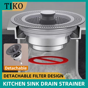 Stainless Steel Kitchen Sink Drain Strainer Pop Up Strainer Removable Sink Strainer