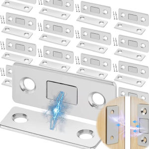 ตัวยึดตู้แม่เหล็กที่กั้นประตูตัวดูดแม่เหล็กประตูสนิมแบบบางพิเศษที่มองไม่เห็นพร้อมสกรูจับฮาร์ดแวร์