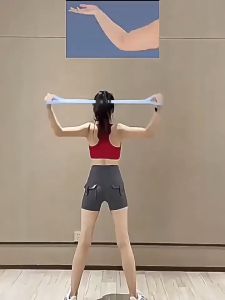 ซิลิโคน 8 รูปร่าง โยคะ ยับยั้ง ยางยืดสูง อุปกรณ์ออกกําลังกาย บ้าน ยืด แถบขยายหน้าอก โยคะ ยางยืด EX0017