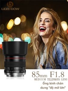 Lightdow | Ống Kính Chân Dung Full Frame 85mm F1.8