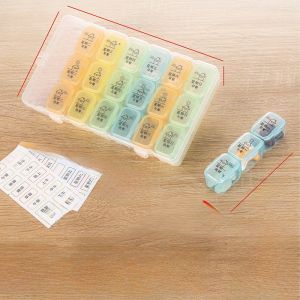 Hộp Đựng Thuốc Nhỏ Hộp Đựng Thuốc Di Động Dung Tích Lớn 7 Ngày Hộp Đựng Thuốc Viên Nhỏ Gọn Hộp Đựng Thuốc Chia Liều