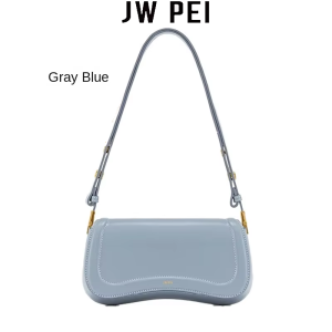JW PEI | JW PEI Exquisite Underarm Handbag New Fashionable Solid Color Leather Adjustable Versatile Single Shoulder Crossbody Bag