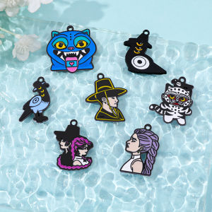 7/10PC  Y2K K-Pop Demon Hunters Fashion Cartoon Anime Alloy Accessories DIY Pendant Wholesale