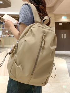 Korean Style High Aesthetic Value Junior High School Leisure Travel Outing Backpack Womens College Student Simple Niche Design Dual-shoulder Bag